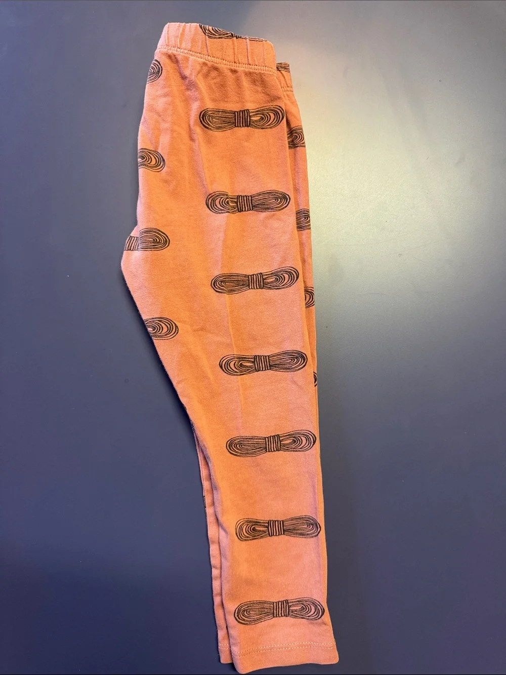 Children's Orange Knot-Print Leggings